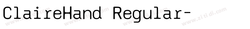 ClaireHand Regular字体转换